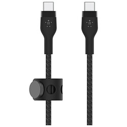 Belkin Boost Charge Pro Flex Câble silicone tressé USB-C vers USB-C (Noir) - 2 m