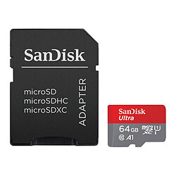 SanDisk Ultra Chromebook microSD UHS-I U1 64 Go + Adaptateur SD