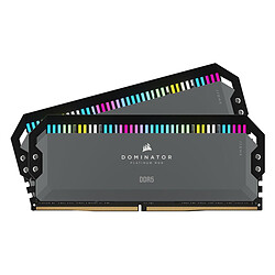 Corsair Dominator Platinum RGB Black - 2 x 32 Go (64 Go) - DDR5 6000 MHz - CL40 - Ryzen Edition