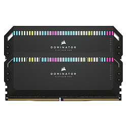 Corsair Dominator Platinum RGB Black - 2 x 32 Go (64 Go) - DDR5 5600 MHz - CL40