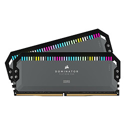 Corsair Dominator Platinum RGB Black - 2 x 32 Go (64 Go) - DDR5 6000 MHz - CL30 - Ryzen Edition