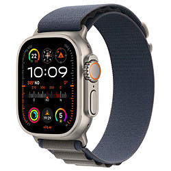 Apple Watch Ultra 2 GPS + Cellular - Titanium Case - Blue Alpine Loop - 49 mm - S