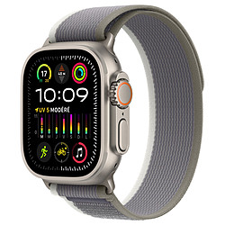 Apple Watch Ultra 2 GPS + Cellular - Titanium Case - Green/Grey Trail Loop - 49 mm - S/M 