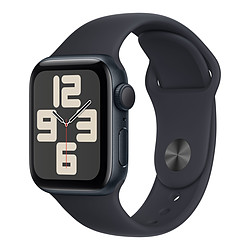 Apple Watch SE GPS (2023) (Minuit - Bracelet Sport Band Minuit ) - 40 mm - Taille S/M