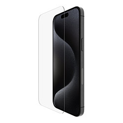 Belkin Protection d'écran antimicrobienne Tempered Glass pour iPhone 15 Pro Max