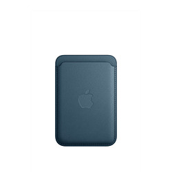 Apple Porte-cartes en tissage fin avec MagSafe pour Apple iPhone - Bleu Pacifique