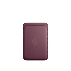 Apple Porte-cartes en tissage fin avec MagSafe pour Apple iPhone - Mûre