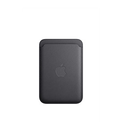 Apple Porte-cartes en tissage fin avec MagSafe pour Apple iPhone - Noir