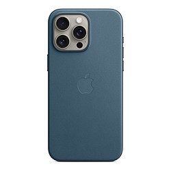 Apple Coque en tissage fin avec MagSafe pour iPhone 15 Pro Max - Bleu Pacifique