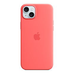 Apple Coque en silicone avec MagSafe pour iPhone 15 Plus - Goyave