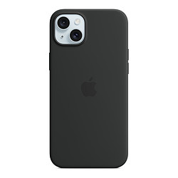 Apple Coque en silicone avec MagSafe pour iPhone 15 Plus - Noir