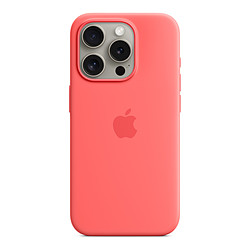 Apple Coque en silicone avec MagSafe pour iPhone 15 Pro - Goyave