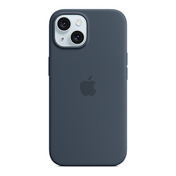 Apple Coque en silicone avec MagSafe pour iPhone 15 - Bleu orage