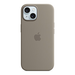Apple Coque en silicone avec MagSafe pour iPhone 15 - Argile