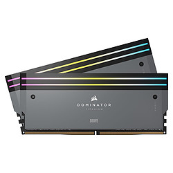 Corsair Dominator Titanium RGB Grey - 2 x 16 Go (32 Go) - DDR5 6000 MHz - CL30