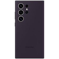 Samsung Coque Silicone Violet foncé Galaxy S24 Ultra