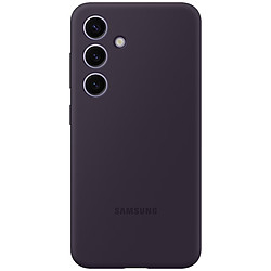 Samsung Coque Silicone Violet foncé Galaxy S24