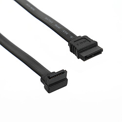 TEXTORM Câble SATA 3.0 (6Gbps) droit/coudé- 50 cm