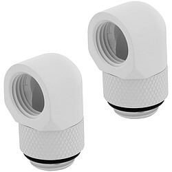 Corsair Hydro X Series XF Embout 90° rotatif - Blanc x 2