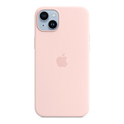 Apple Coque en silicone avec MagSafe pour iPhone 14 Plus - Rose Craie