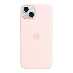 Apple Coque en silicone avec MagSafe pour iPhone 15 Plus - Rose Pâle