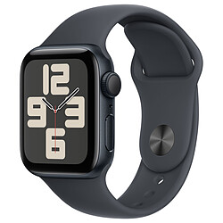 Apple Watch SE GPS (2024) - 40 mm - Aluminium Minuit - Bracelet Sport Minuit S/M