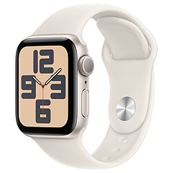 Apple Watch SE GPS (2024) - 40 mm - Aluminium Lumière Stellaire - Bracelet Sport Lumière Stellaire S/M