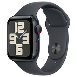 Apple Watch SE GPS + Cellular (2024) - 40 mm - Aluminium Minuit - Bracelet Sport Minuit S/M