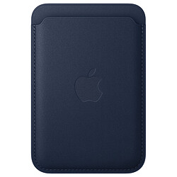 Apple Porte-cartes en tissage fin avec MagSafe pour Apple iPhone - Bleu