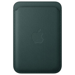 Apple Porte-cartes en tissage fin avec MagSafe pour Apple iPhone - Vert Foncé