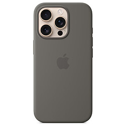 Apple Coque en silicone avec MagSafe Gris minéral - iPhone 16 Pro Max 