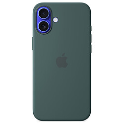 Apple Coque en silicone avec MagSafe Vert Lacustre - iPhone 16 Plus