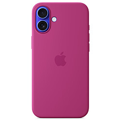 Apple Coque en silicone avec MagSafe Fuchsia - iPhone 16 Plus