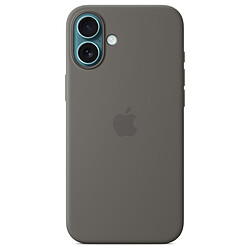 Apple Coque en silicone avec MagSafe Gris Minéral - iPhone 16 Plus