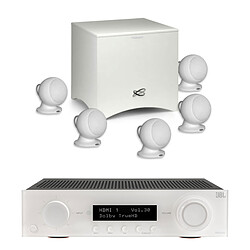 JBL MA310 Blanc + Cabasse Alcyone 3 Blanc 5.1