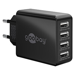 Goobay Chargeur multiport USB-A 30 W - Noir