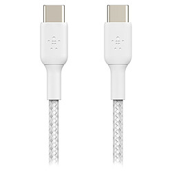 Belkin Câble USB-C vers USB-C renforcé 60 W (blanc) - 2 m