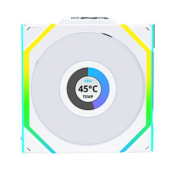 Lian Li Uni Fan SL Wireless LCD 120 Reverse Blade - Blanc