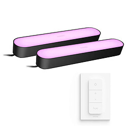 Philips Hue Play Pack - Noir x2 + Hue Dimmer Switch