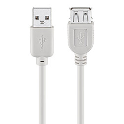 Goobay Câble rallonge USB 2.0 Type-A - Gris - 1.80 m