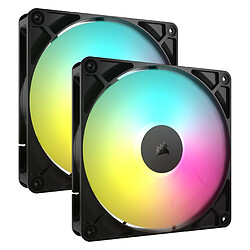 Corsair RS140 ARGB Dual Pack - Noir