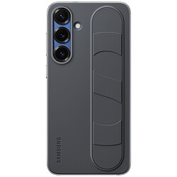 Samsung coque silicone grip avec lanière Noir - Galaxy S25+