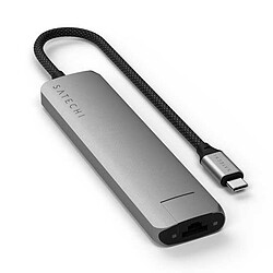 SATECHI Multiports USB-C Slim 7-en-1 - Gris