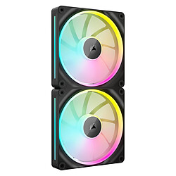 Corsair iCUE LINK LX140 RGB Dual Pack - Noir + iCUE LINK System Hub