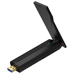 Adaptateur USB WiFi 7 BE6500 - Tri-band 2,4G/5,8G/6 GHz, 6452 Mbps, Antennes Doubles, Plug & Play, Pour PC Portable