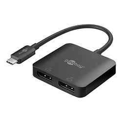 Goobay Adaptateur USB-C vers 2 DisplayPort 1.4