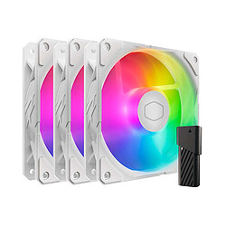 Cooler Master SickeFlow Edge 120 ARGB Blanc - Pack de 3 Cooler Master SickeFlow Edge 120 ARGB Blanc - Pack de 3