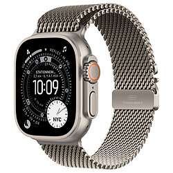 Apple Watch Ultra 3 GPS + Cellular 49 mm Titane Naturel Bracelet Milanais en Titane Naturel L Apple Watch Ultra 3 GPS + Cellular 49 mm Titane Naturel Bracelet Milanais en Titane Naturel L