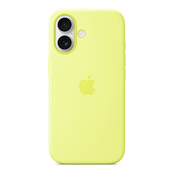 Apple Coque en silicone avec MagSafe Jaune Fluo - iPhone 17