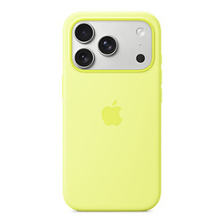Apple Coque en silicone avec MagSafe Jaune Fluo - iPhone 17 Pro